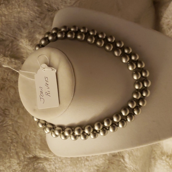 Joan Rivers Jewelry Joan Rivers Light Silver Faux Pearls 3 Inches Silver Tone Lobster Clasp
